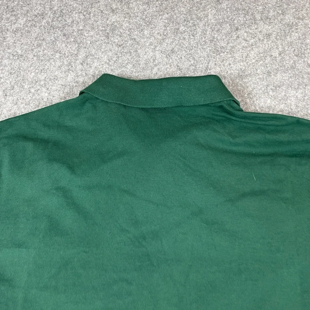 Polo Ralph Lauren Polo Shirt Mens XXL Green Big Pony Script Slim Fit Varsity